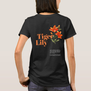 Botanical Floral Orange Lily Graphic Nature Lover T-Shirt