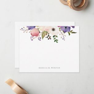 Botanical Floral Personalised Card