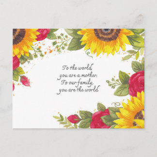 Botanical Floral Postcard – Greeting card