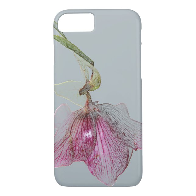 Botanical floral purple flower Case-Mate iPhone case (Back)