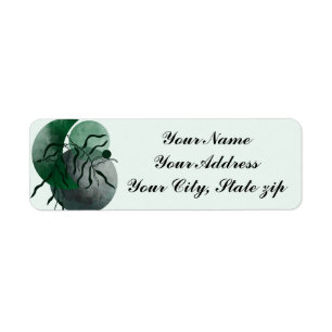 Botanical Floral Return Address Label