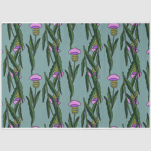 Botanical Floral Seamless Pattern Vector Tissue Paper