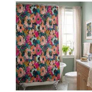 Botanical Floral Shower Curtain