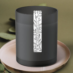 Botanical Floral Tamper Proof Thin Product Label