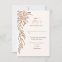 Botanical Floral Terracotta Wedding