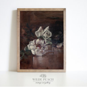 Botanical floral vintage painting Poster