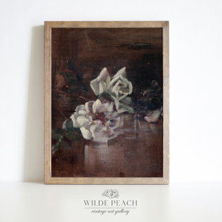 Botanical floral vintage painting Poster