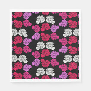 Botanical Floral Water lily Napkin