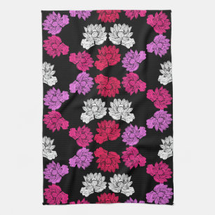 Botanical Floral Water lily Tea Towel