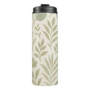 Botanical Flow Seamless Pattern Luxury Yoga Thermal Tumbler