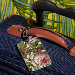 Botanical Flower Design Luggage Tag