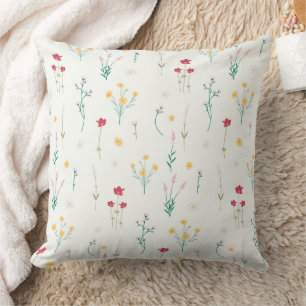 Botanical Flower Floral Pattern 20" x 20" Cushion