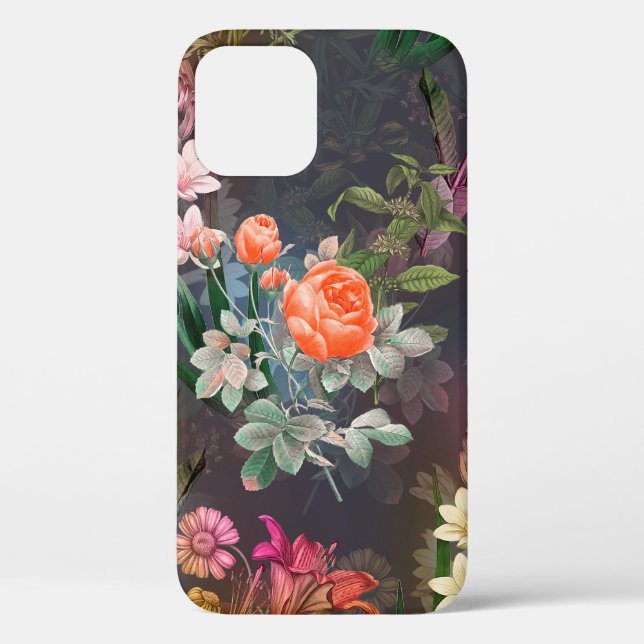 Botanical flower seamless pattern Case-Mate iPhone case (Back)