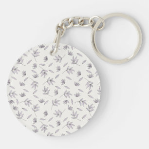  Botanical Flower Spring Floral Acrylic Key Ring
