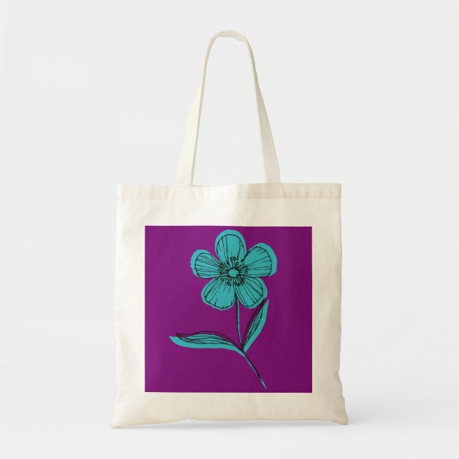 botanical flower tote bag (Front)