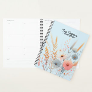 Botanical Flowers and Grasses Planner