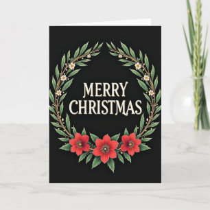 Botanical Foliage Christmas Card