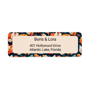 Botanical Foliage Return Address Label