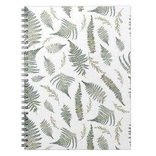 Botanical Forest Ferns Pattern 1.0 Notebook