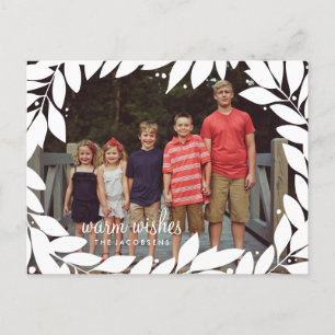 Botanical Frame Holiday Postcard