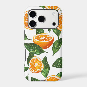 Botanical Fruit Orange Citrus Seamless
