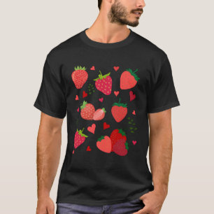 Botanical Fruitarian Berry Strawberries Fruit T-Shirt