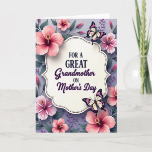 Botanical Fuchsia Thanks Card
