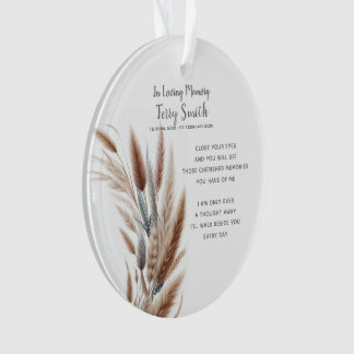 Botanical Funeral / Memorial Ornament