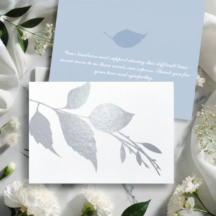 Botanical Funeral Thank You Card