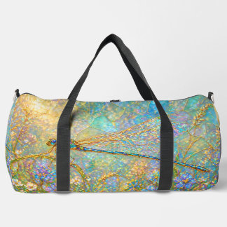 Botanical Garden Acrylic Landscape Painitng Duffle Bag