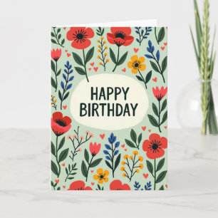 Botanical Garden Birthday Card