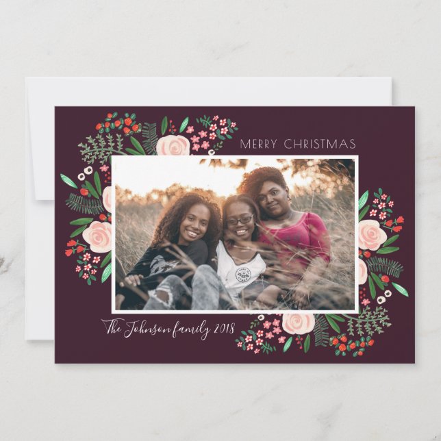 Botanical Garden | Christmas Holiday | Photo Card (Front)