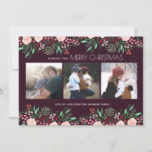 Botanical Garden Christmas Holiday Photo Card