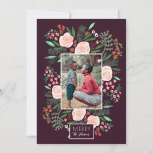 Botanical Garden Christmas Holiday   Photo Card