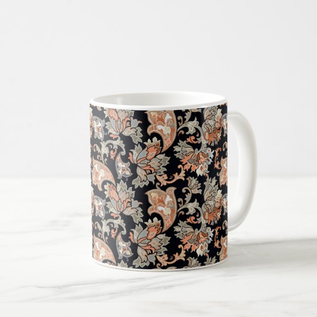 Botanical Garden Floral Pattern Design Coffee Mug (Front Right)