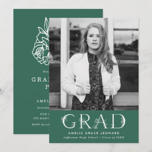 Botanical Garden   Graduation Party Invitation