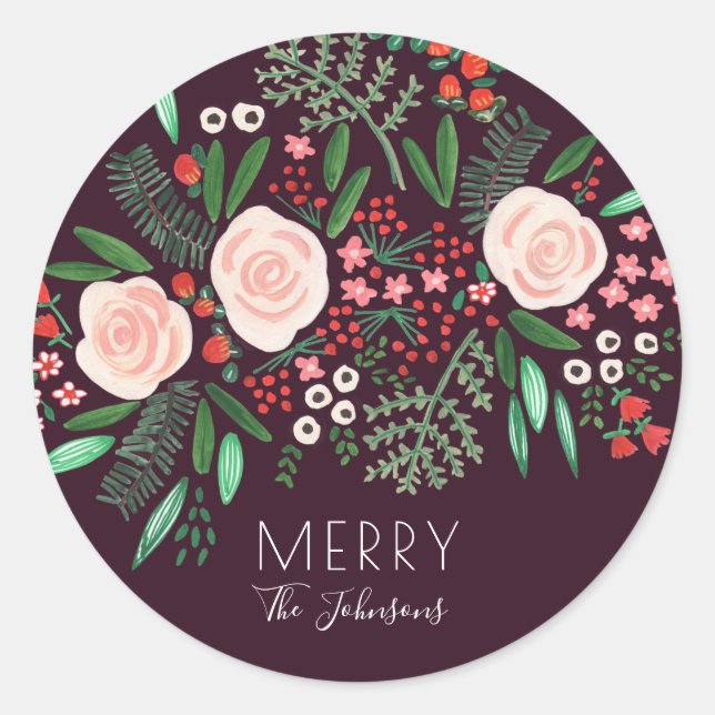 Botanical Garden | Holiday Christmas | Sticker (Front)