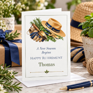 Botanical Garden Lover Retirement Greetings Card