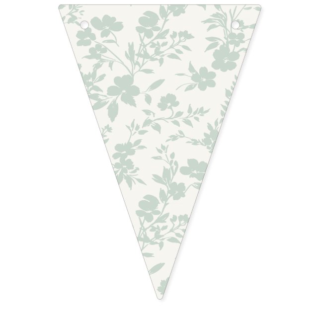 Botanical Garden Muted Sage - Neutral Bunting (First Flag)