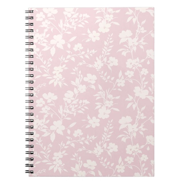 Botanical Garden Neutral - Blush Pink Notebook (Front)