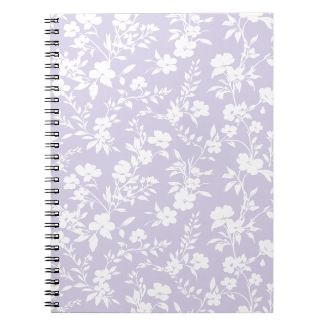 Botanical Garden Neutral - Dusty Lavender Notebook (Front)