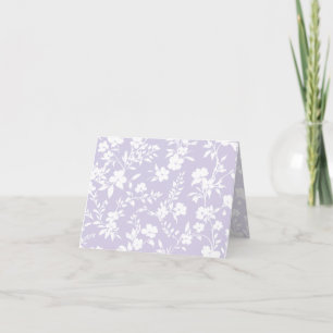 Botanical Garden Neutral - Dusty Lavender Thank You Card