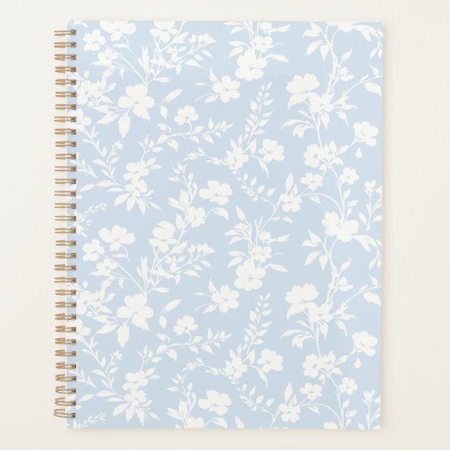 Botanical Garden Neutral - Powder Blue Planner (Front)