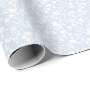 Botanical Garden Neutral - Powder Blue Wrapping Paper