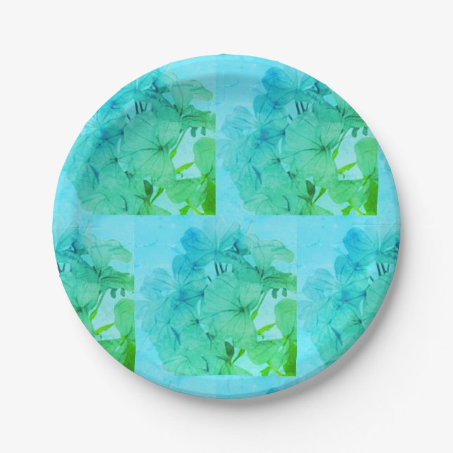 Botanical Garden Party Paper Plate (Front)