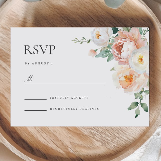 Botanical Garden Spring Floral Wedding RSVP Card (Creator Uploaded)