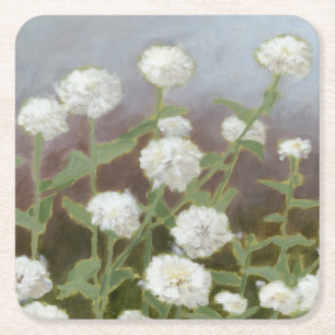 Botanical Garden Study I Square Paper Coaster