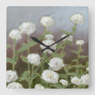 Botanical Garden Study I Square Wall Clock