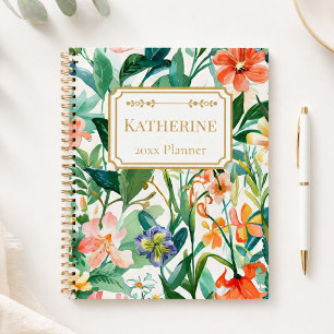 Botanical Garden Style Personalised Planner