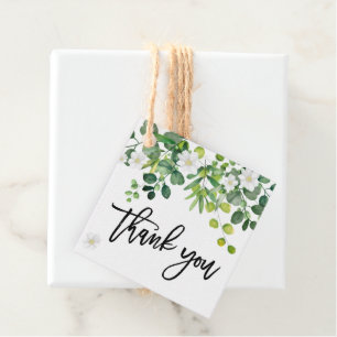 Botanical Garden Thank You Message Spring Wedding Favour Tags